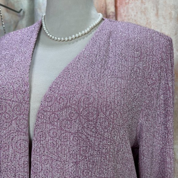 📌Alex Evenings Elegant Open Front Evening Blazer - Jacket - Picture 4 of 13